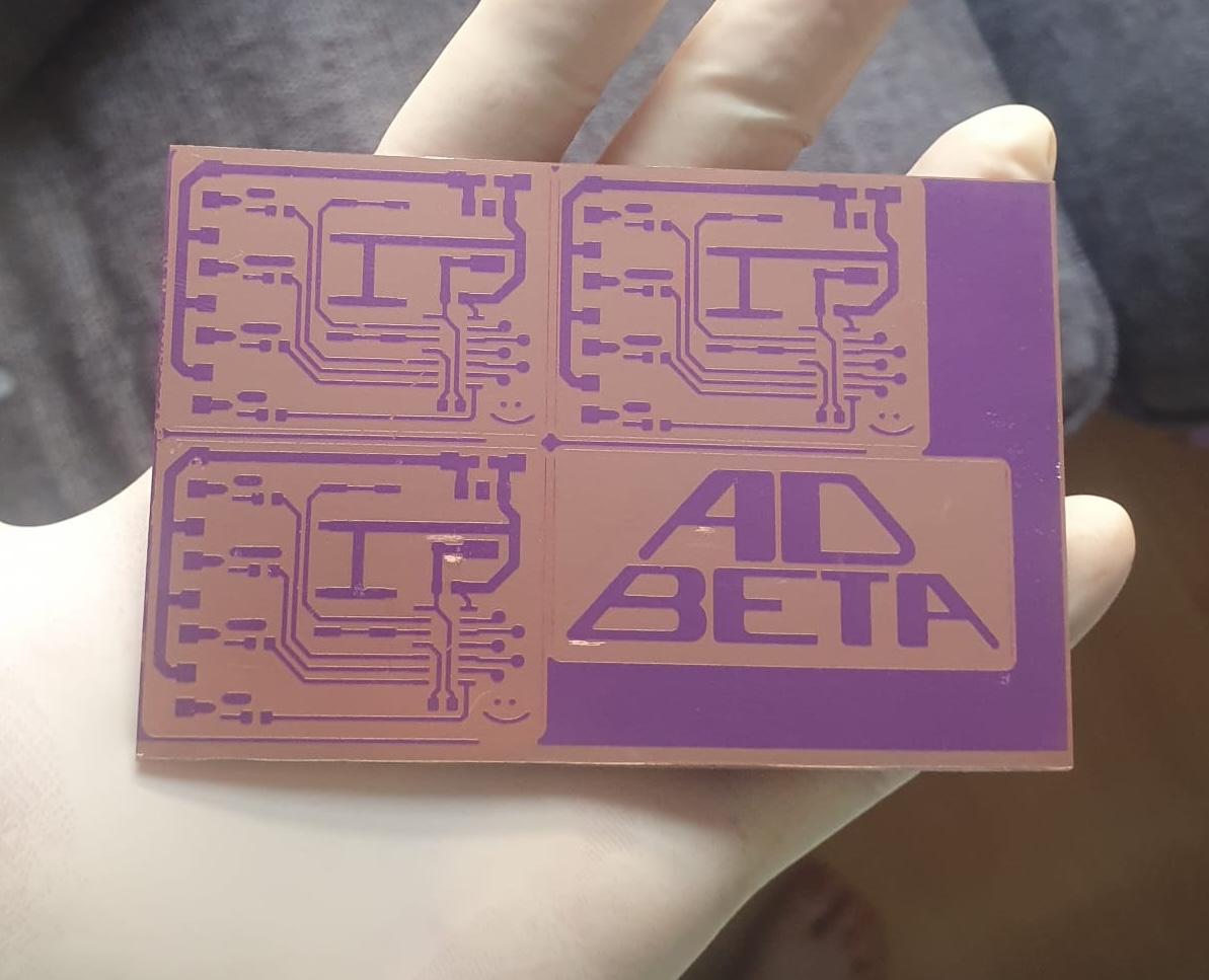 Developed board